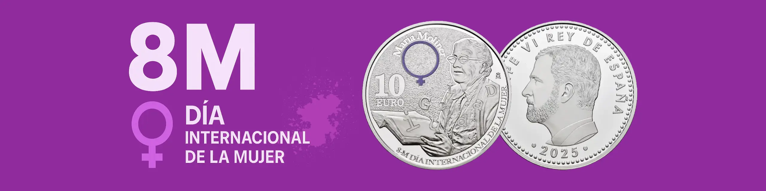 Banner 10 € María Moliner – 8M Día Internacional de la Mujer 2025