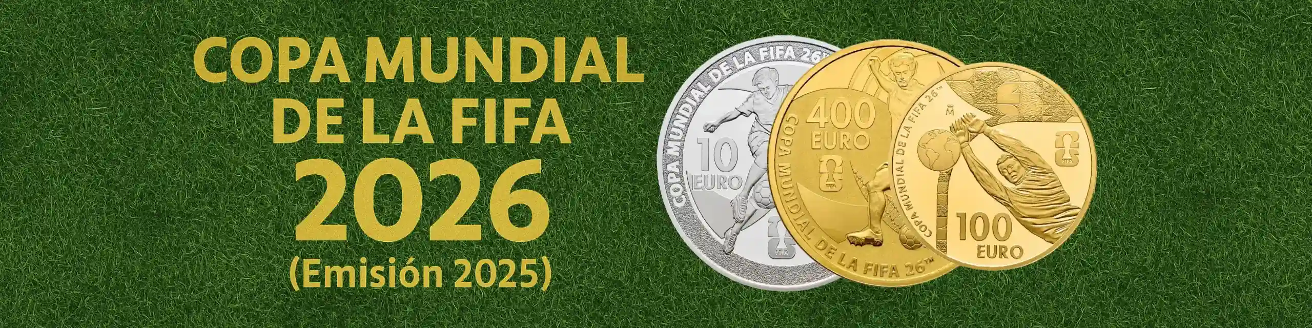 Banner Serie Mundial de Fútbol – Monedas conmemorativas